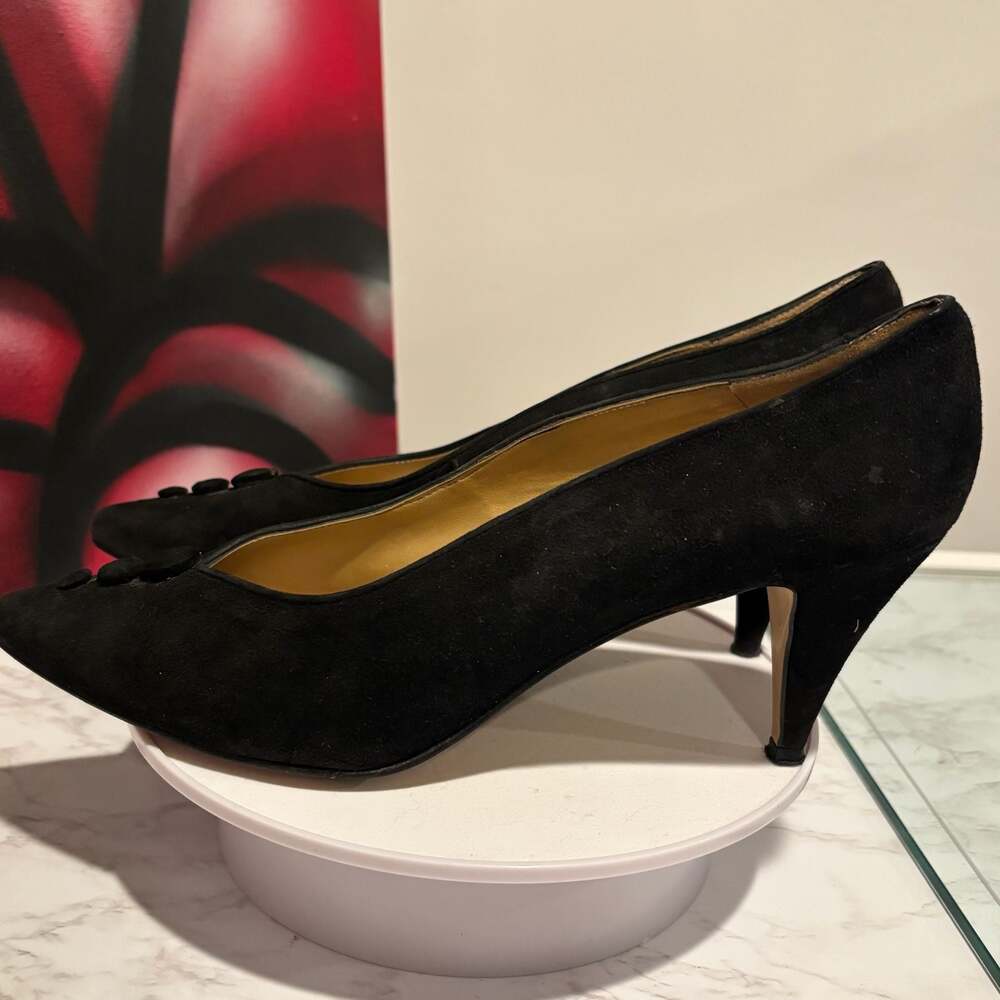 Morgan Taylor Women's Pumps Black Suede Size 8.5 - Picture 8 of 12